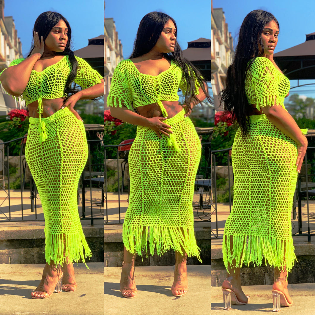 Jamaica Me Crotchet Skirt Set